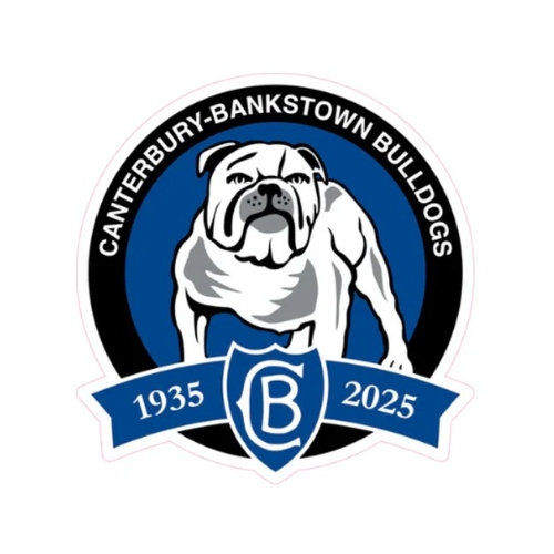 Canterbury Bulldogs NRL Large 90th Anniverary Team Logo Cut Out 80 by 60cm! Pick Up Only!