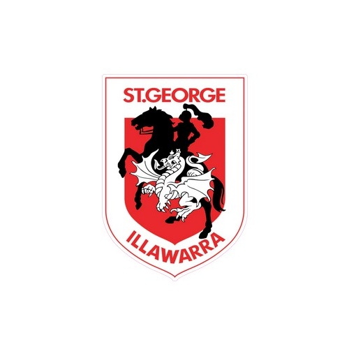 St George Dragons NRL Large Team Logo Cut Out 80 by 60cm! Pick Up Only!