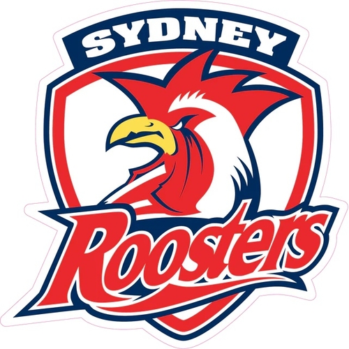 Sydney Roosters NRL Large Team Logo Cut Out 80 by 60cm! Pick Up Only!