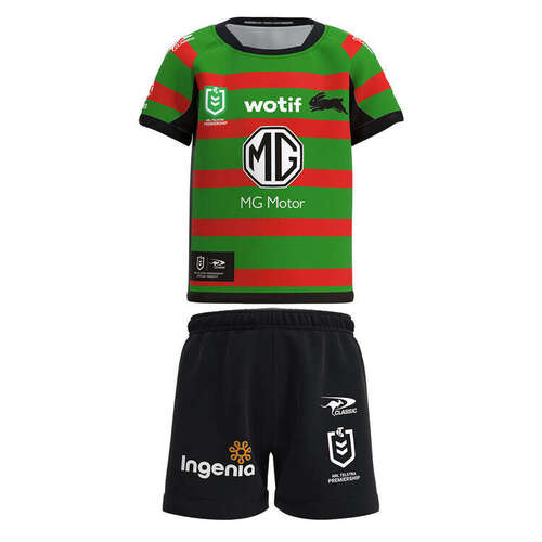South Sydney Rabbitohs NRL Home Jersey Toddler Set Sizes 0-4! T3