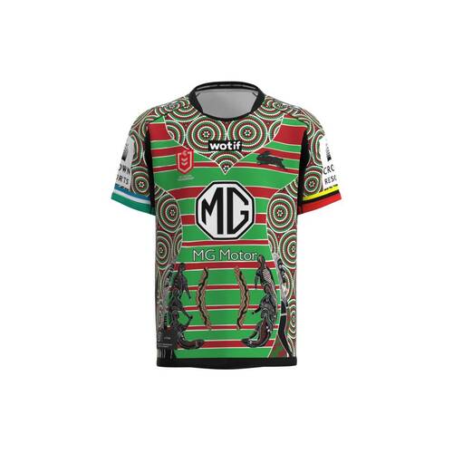 South Sydney Rabbitohs NRL Classic Indigenous Jersey Sizes S-7XL! T3