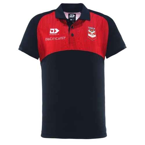 Tonga Rugby League 2025 Players Dynasty Media Polo Sizes S-7XL!