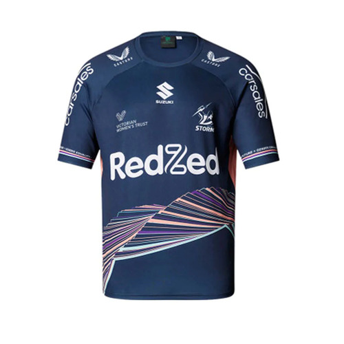 Melbourne Storm NRL Castore Women in League Warm Up Shirt Sizes S-3XL! T2