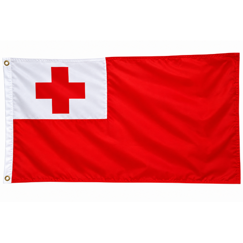 Tonga National Flag Mate Ma'a Rugby League Polyester Flag 90cm x 150cm!
