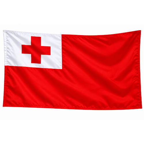 Tonga National Flag  Mate Ma'a  RLWC Rugby League Polyester Flag 60 cm x 90 cm 