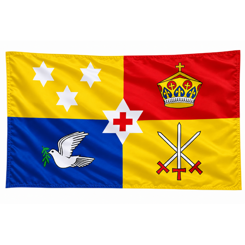 Tonga Royal Crest Flag Mate Ma'a Tonga Rugby League Tonga Flag 60 cm x 90 cm!