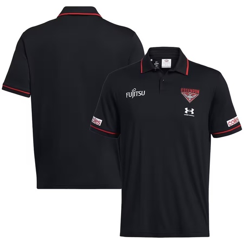 Essendon Bombers AFL Under Armour Players Media Polo Sizes S-5XL! T4