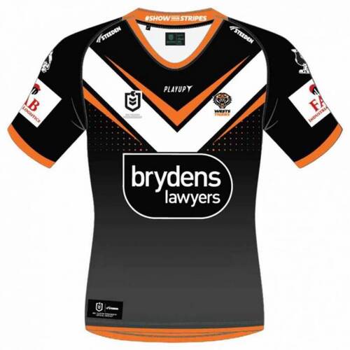 Wests Tigers NRL Steeden Home Jersey Sizes S-7XL! T3