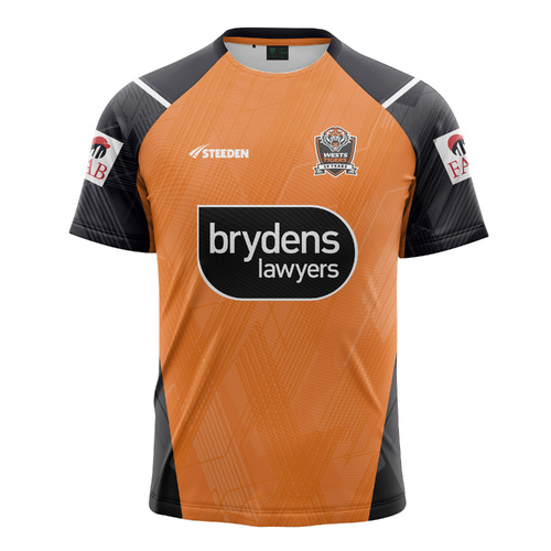 Wests Tigers NRL Steeden Players Training Tee Shirt Sizes S-7XL! T4